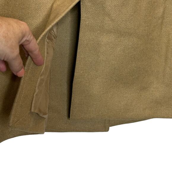 Everlane The Italian ReWool Overcoat Double-Breasted Tan Women 8 NWT - Picture 10 of 13